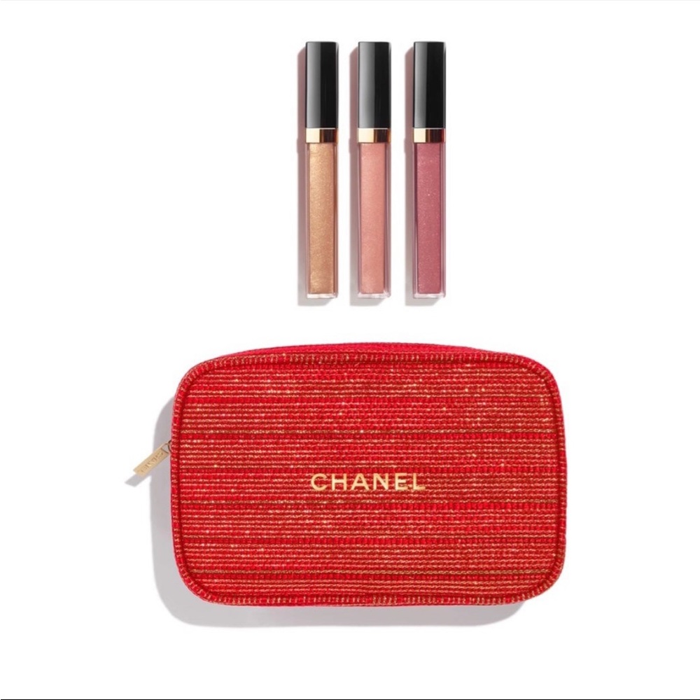 CHANEL 2022 Sheer Genius Lipgloss Trio Holiday Gift Set